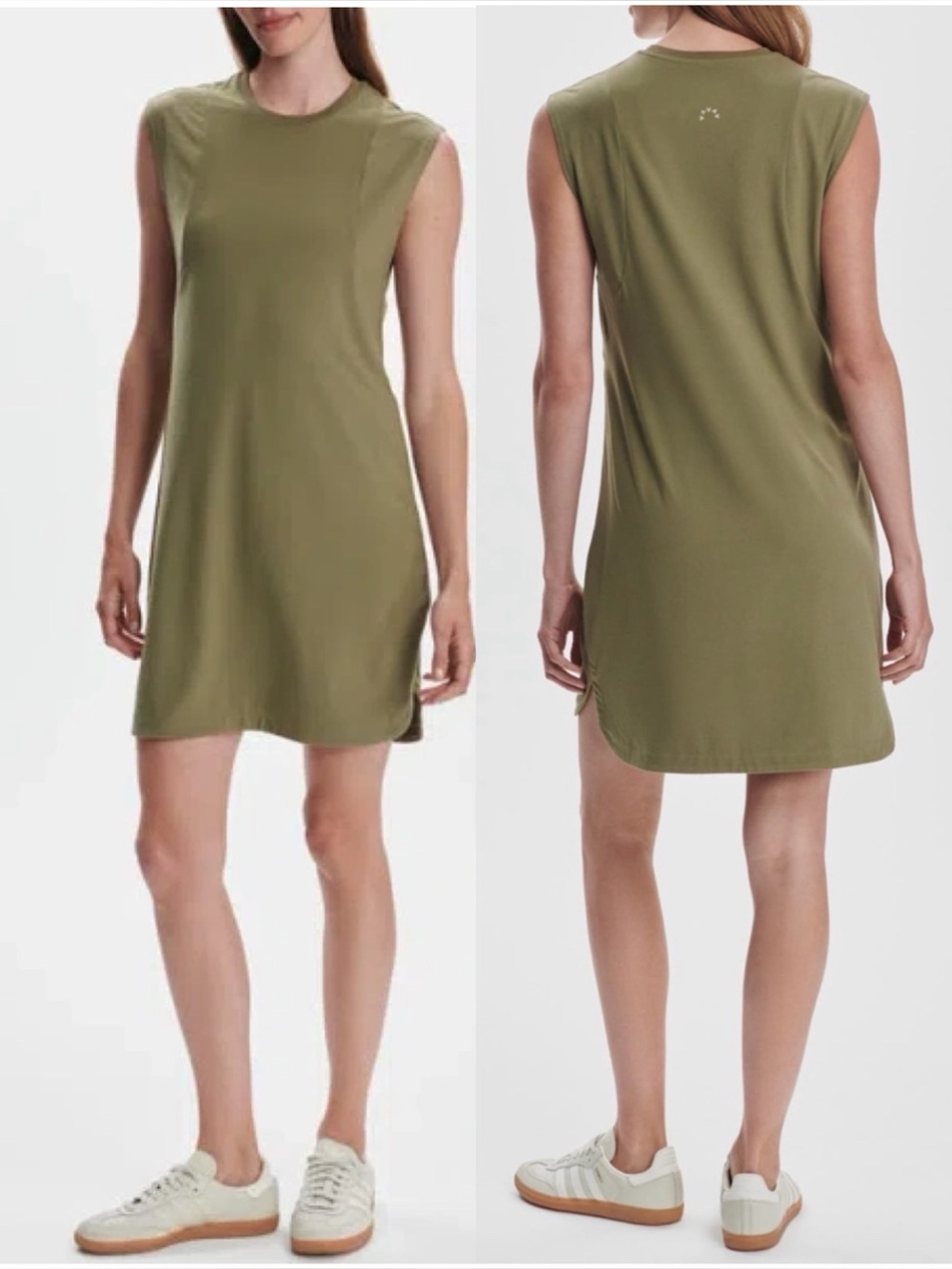 VARLEY Naples Sleeveless Dress Dusky Green